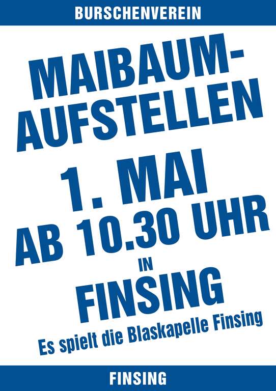 Maibaumaufstellen-Finsing-Finsing-Burschenverein-Finsing