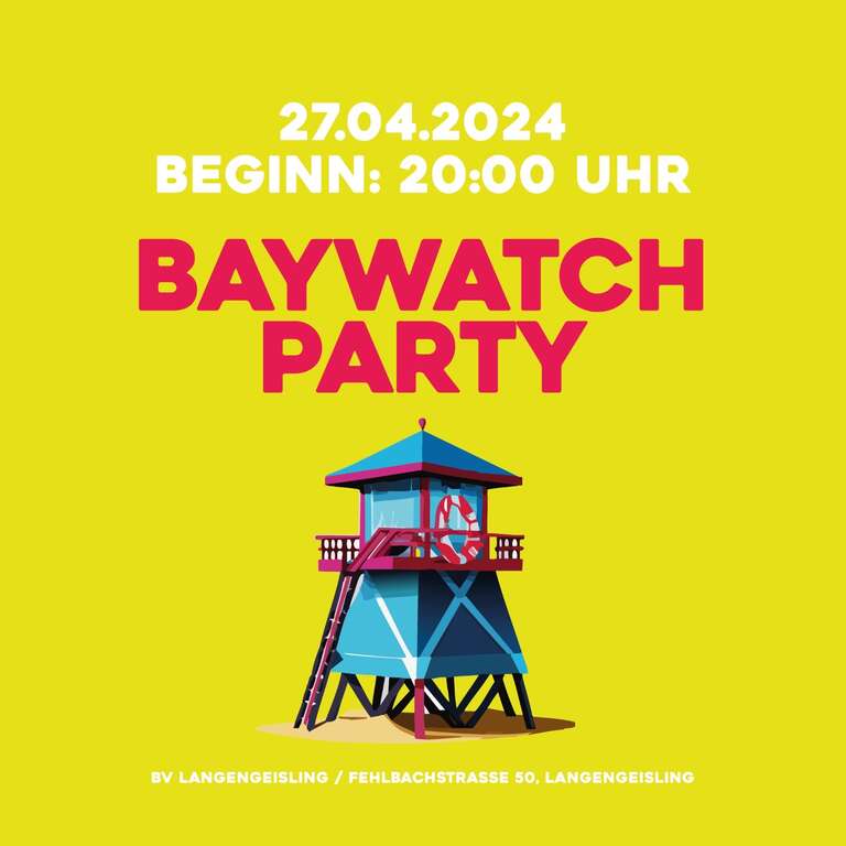 Baywatch-Party-Maibaumstüberl-Langengeisling-BV-Langengeisling