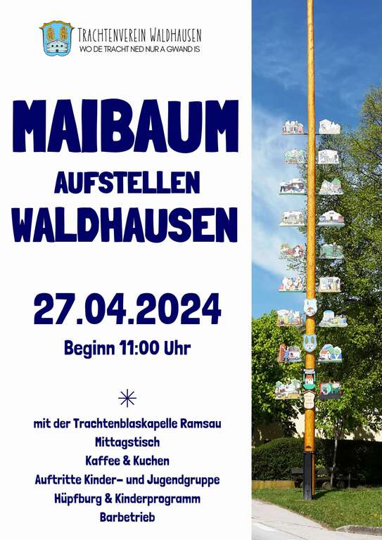 Maibaum-Waldhausen-Babensham-Trachtenverein-Waldhausen