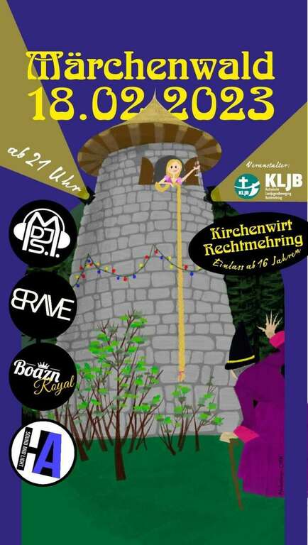 Landjugendfaschingsball-Kirchenwirt-Rechtmehring-Maerchenwald-KLJB-2023-02-18