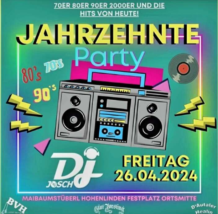Jahrzehnte-Party-Hohenlinden-Maibaumstueberl-Hohenlinden-2024-04-26