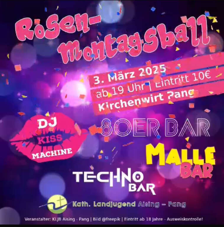Rosenmontagsball-Kirchenwirt-Pang-Landjugend-Aising-Pang-2025-03-03