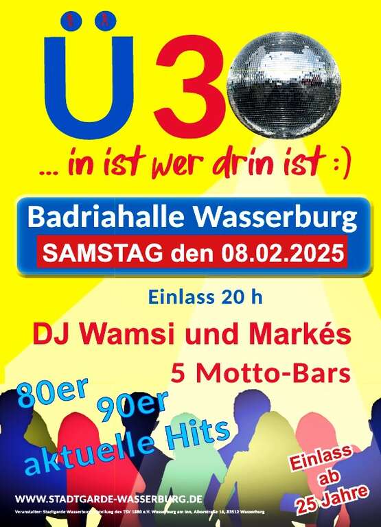 Ue30-Party-Wasserburg-Badria-Halle-2025-02-08