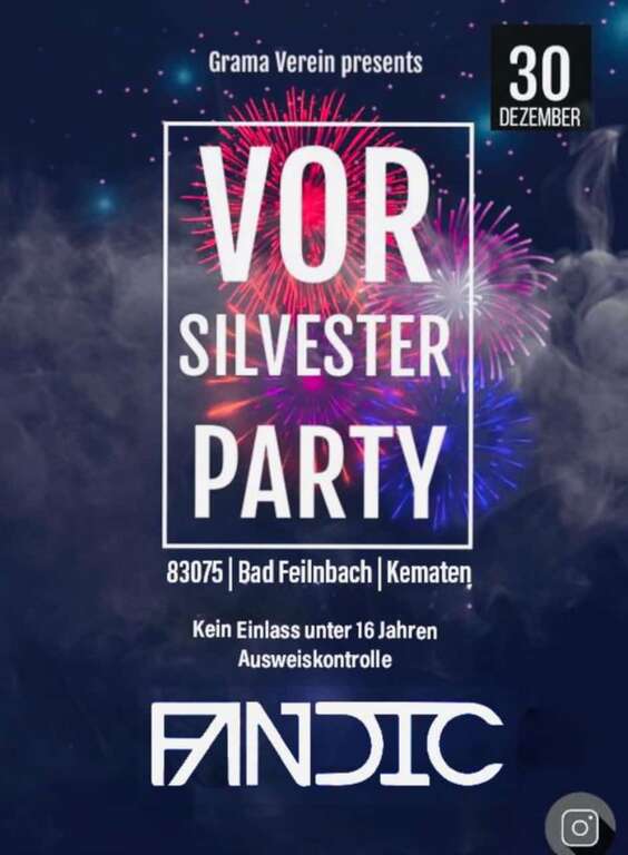 Vorsilvesterparty-Kematen-83075-Bad-Feilnbach-2025-12-30