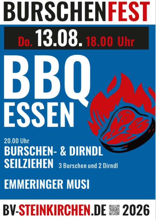 BBQ-Essen-mit-Seilziehen-Steinkirchen-bei-85617-Assling-Burschenverein-Steinkirchen-2026-08-13