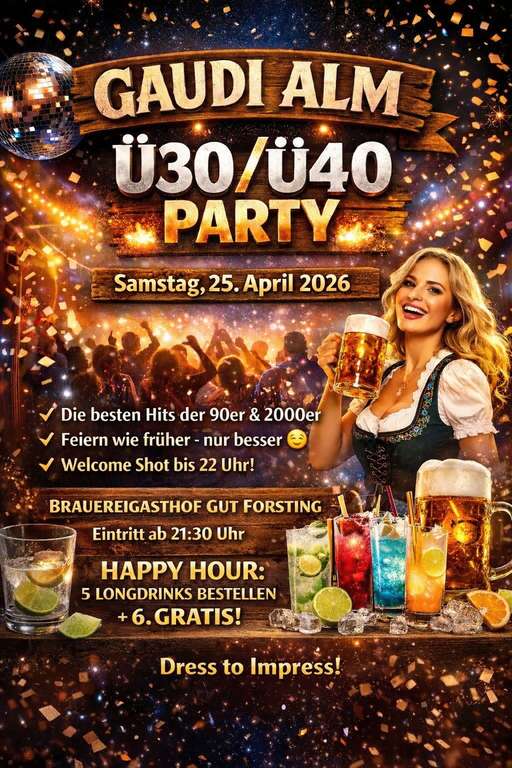 Legendaere-Ue30-Ue40-Party-Forsting-Brauereigasthof-Gut-Gaudi-Alm-2026-04-25